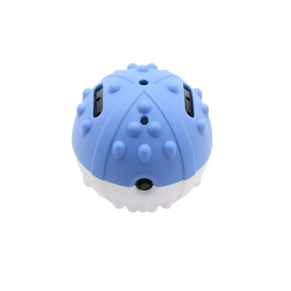 Blue Интерактивная игрушка для питомцев USB Электрический Питомец Мяч Пластиковый Автоматический прокатки забавная игрушка поезд мяч подарок для собаки 9*9 см - Цвет: Blue