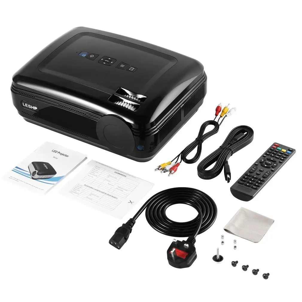 

LESHP 720P LCD Projector High Resolution High Braightness 3200 LM Multimedia Home Cinema