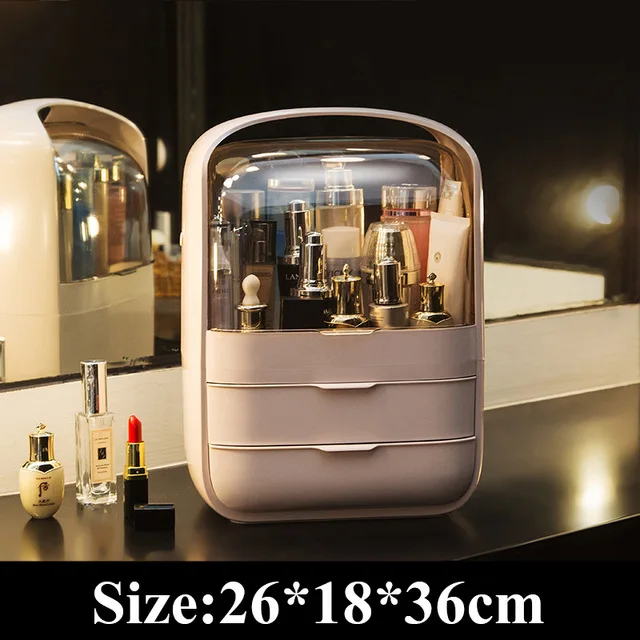 Portable Makeup Case Large Capacity Cosmetic Box Travel Organizer Drawer Type Waterproof Home Storage Boxs Jewelry Box - Color: 16