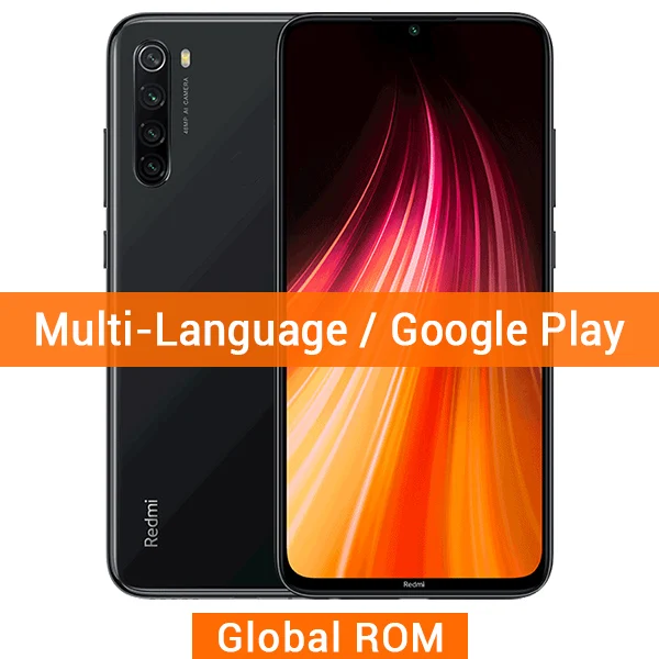 Global ROM Black Xiaomi Redmi Note 8 с глобальной прошивкой, 6 ГБ ОЗУ, 128 Гб ПЗУ, 48 МП, четырехъядерный процессор Snapdragon 665, восьмиядерный смартфон 6,3 дюйма, 4000 мАч - Цвет: Global ROM Black