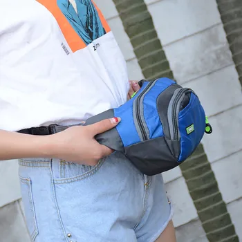 

New Fashion Unisex Men Women Waist Bag Sport Waist Pack Bags Running Travel Waterproof Pockets Phone Ladies Wallet #113