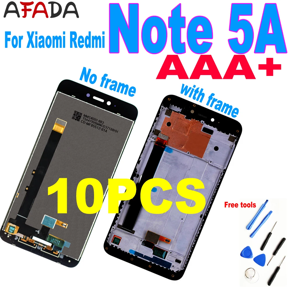 

10PCS 5.5'' For Xiaomi Redmi Note 5A LCD Display Touch Screen Digitizer Assembly For Redmi Note 5A Prime Y1 / Y1 Lite Note5A LCD