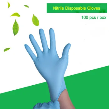 

Nitrile Disposable Gloves, Powder Free, Food Grade Gloves, Latex Free, 200 Pc