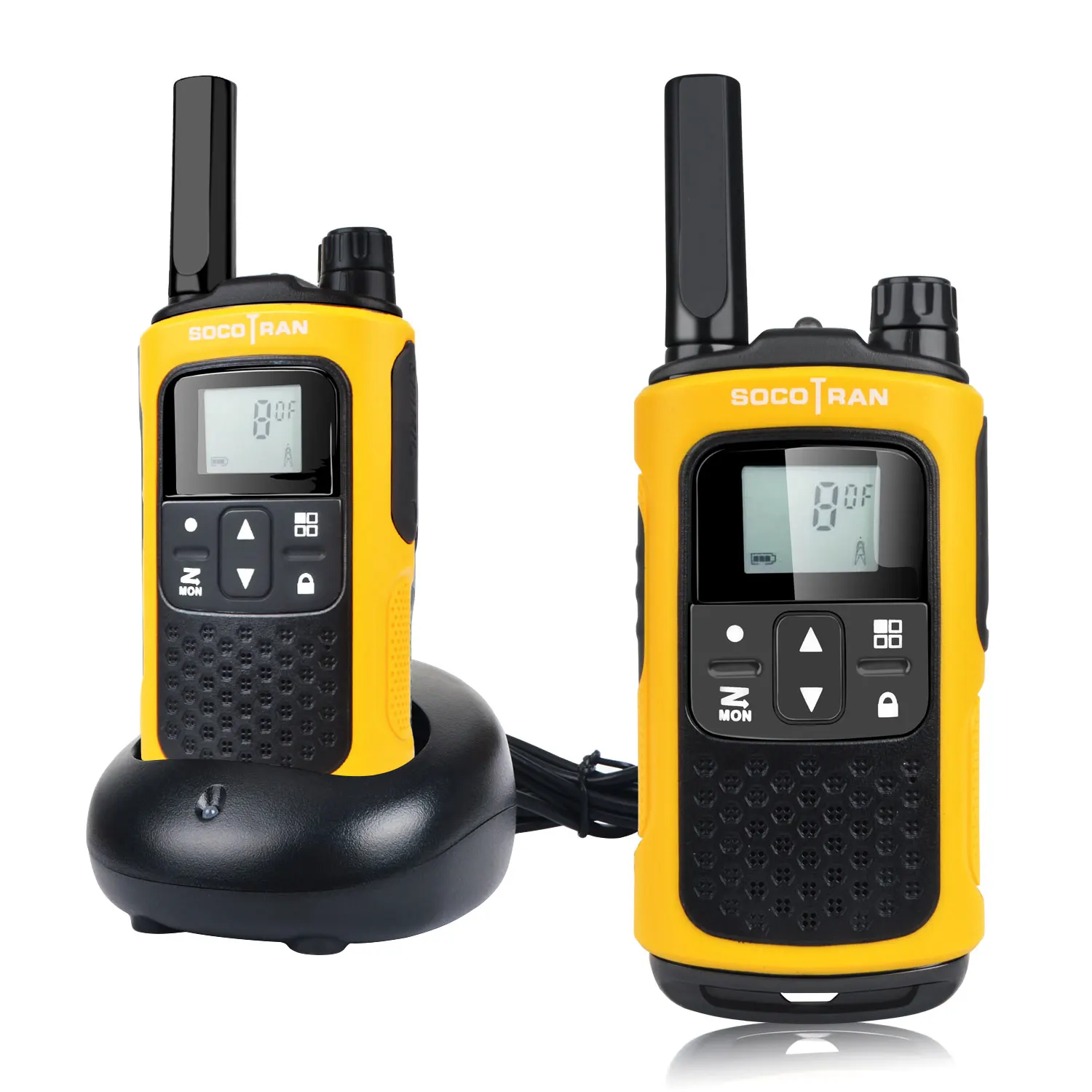 Rádio de longa distância recarregável pmrhexagonal, walkie talkies
