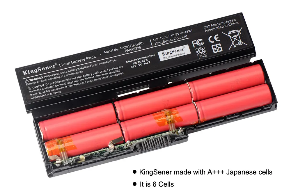 Kingsener-bateria para Toshiba Satellite A660 C640 C600 C650 C655 C660 L510 L630 L640 L650 L770 L670 L3818u Baterias p/ laptop - Imagem 2