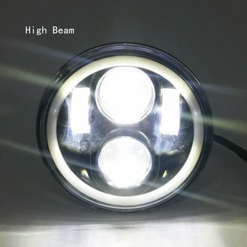 

5-3/4" 1x LED Motorcycle Projector For Dyna Sportster Pure White 6000K