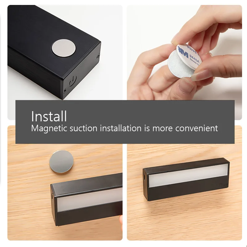Xiaomi Mijia светодиодный портативный Настольный светильник с usb-зарядкой для чтения в студенческом общежитии, для чтения, мини-магнитный адсорбционный подключаемый ночной Светильник