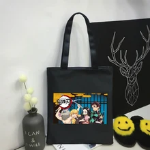 Аниме Холст большой емкости Demon Slayer: Kimetsu no Yaiba сумка для покупок