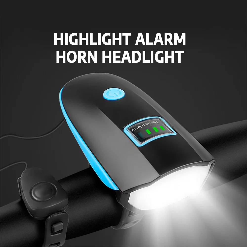 Highlight Alarm Horn Headlight for Mountain Bike Glare Flashlight