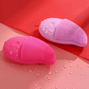 

New Silicone Waterproof Facial Cleansing Massage Mini Electric Cleaning Massage Brush Washing Machine Wholesale