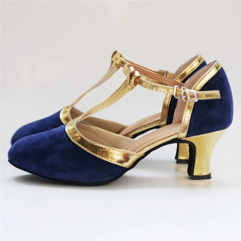 New Women Ladies Ballroom Party Latin Dance Shoes Closed Toe Black Moderin Dancing Shoes Tango Salsa Performance Heels 5cm #2g29 (14)
