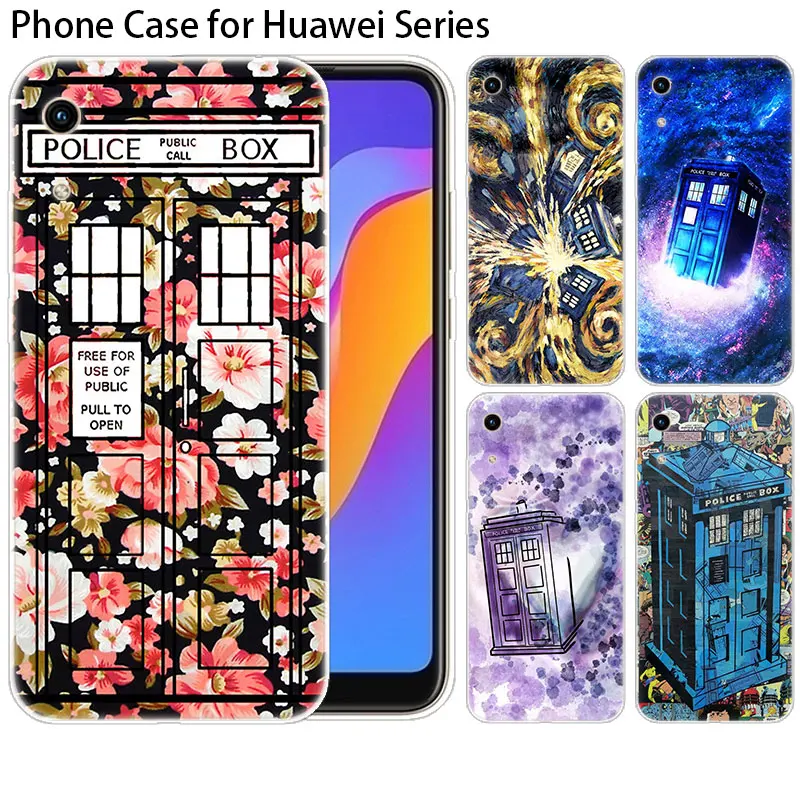 Силиконовый чехол с цветочным рисунком TARDIS Tardis Doctor Who для Huawei NOVA 5i Mate 30 Lite Y9 Prime P Smart