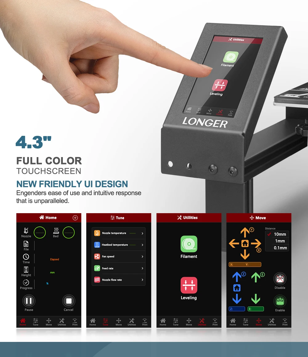 LK4 PRO FDM 3d принтер Модернизированный полностью металлический модульный ультра размер 3D PLA нити принтер смарт-обнаружения высокой точности 3D Друкер