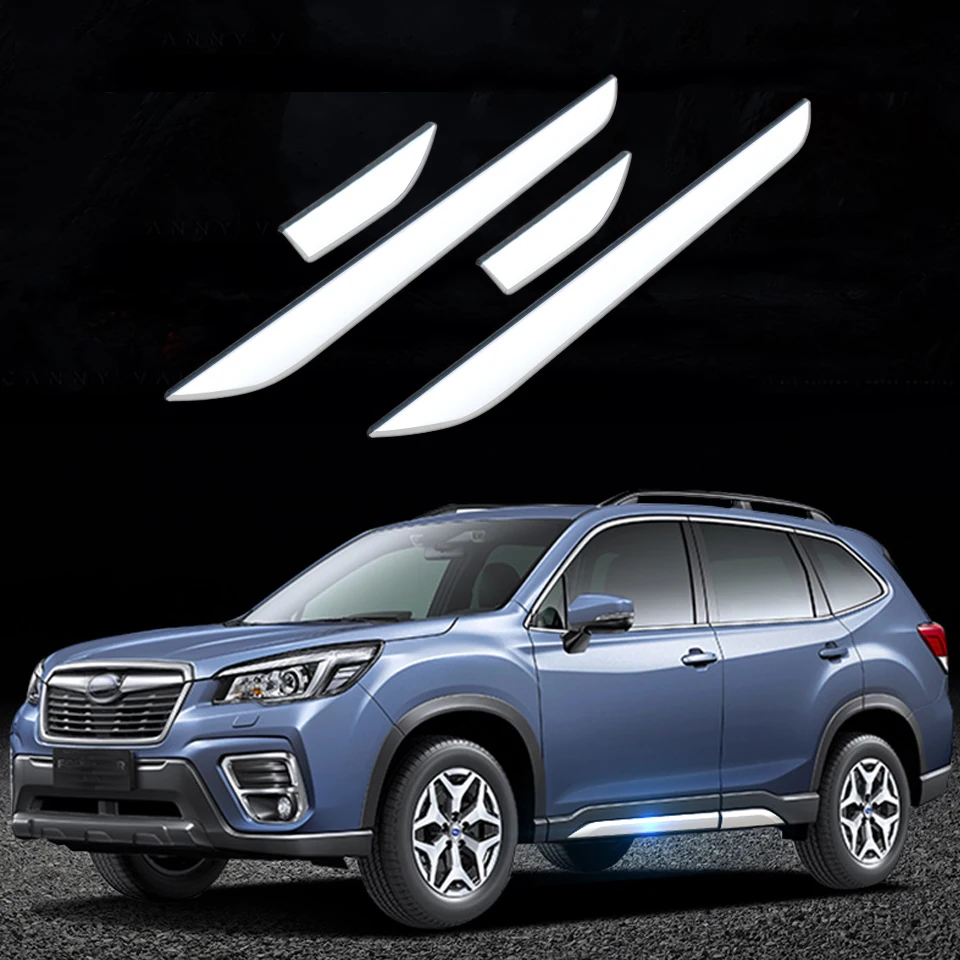 4 шт. боковой дверной линии отделка кузова для Subaru Forester SK автомобильные аксессуары декоративная защитная накладка с акцентом