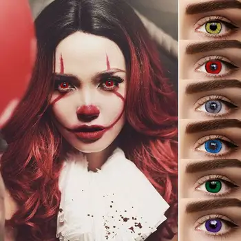 

1pair Colored Contact Lenses Little Devil Series Beautiful Pupil Cosmetic Contact Lenses Halloween Cosplay Makeup Lense for Eyes