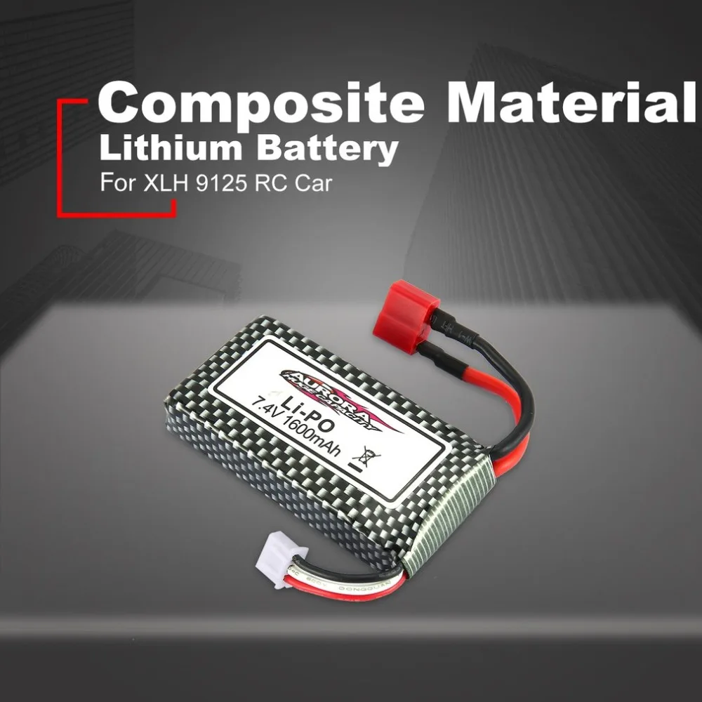 7,4 V литиевая батарея 1600mAh Lipo батарея игрушка батарея модель частей Квадрокоптер аксессуары для XLH 9125 RC автомобиля
