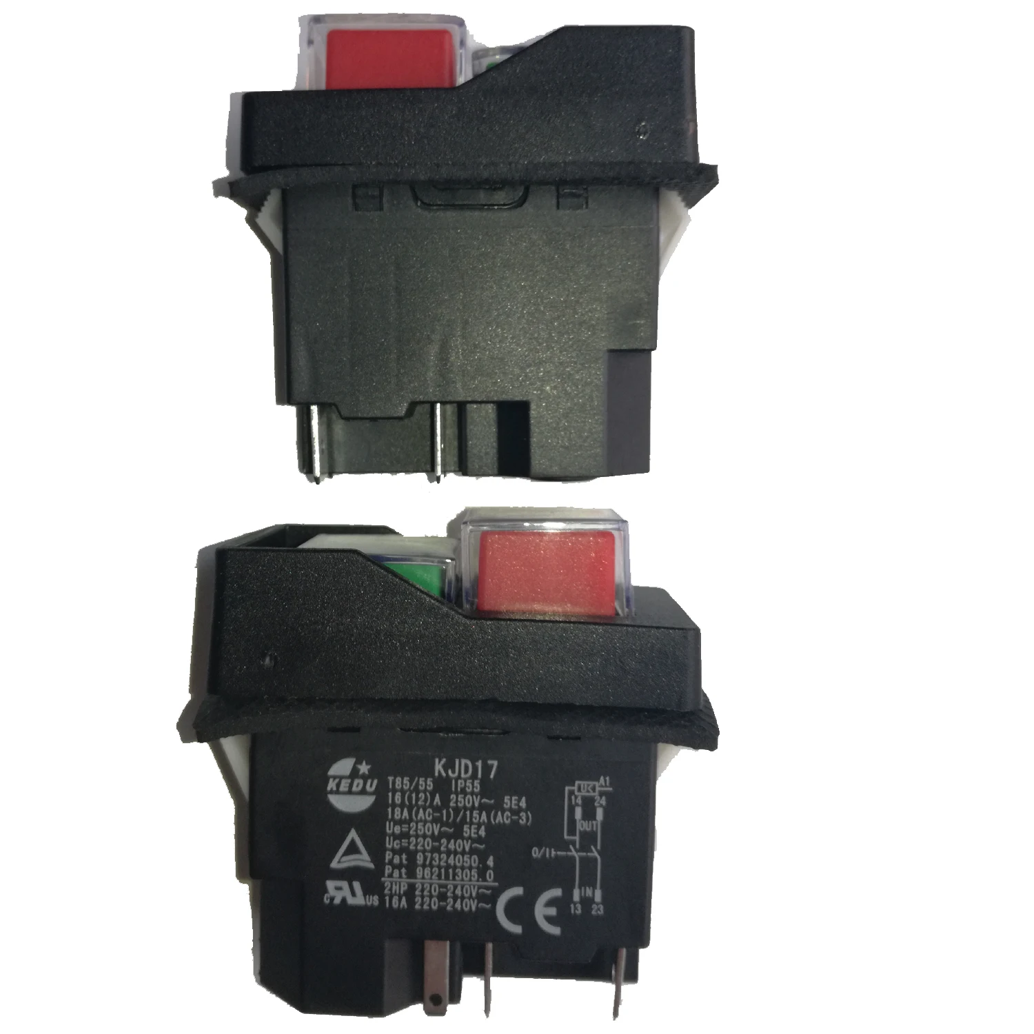 kjd17 interruptor eletromagnetico de botao para ferramentas eletricas kjd17b 6pis 230v 16a 01