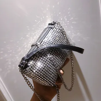 

Luxury Diamond High Quality Women Purse and Handbags 2020 Fashion Chain Shoulder Messenger Bags Niche Designer Small Square Bags