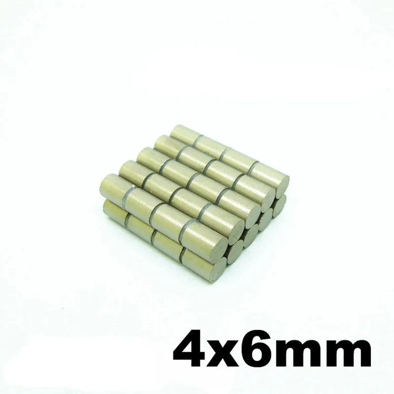 SmCo Магнит цилиндр диаметр диска Dia. 4x6 мм класс YXG28H 350 градусов C высокая температура постоянные редкоземельные магниты 100 шт