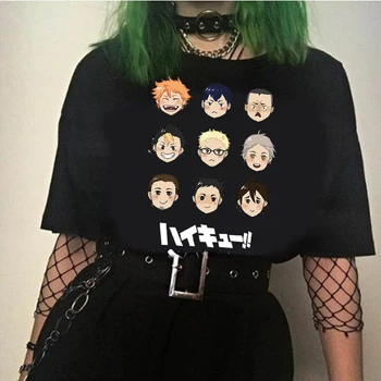 

Haikyuu T-shirt Fashion Anime Casual Design Unisex Clothes