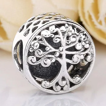 

Original Openwork Family Tree Roots With Blooming Branches Beads Fit 925 Sterling Silver Bead Charm Bracelet Diy Jewelry