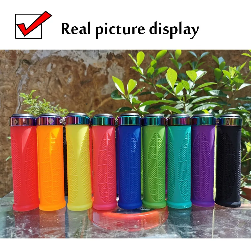 ODI Colored Locking Ring Bike Handlebar Grips MTB Soft-Non Slip Grips Damping Aluminum Alloy Lock Ring Cycling Parts