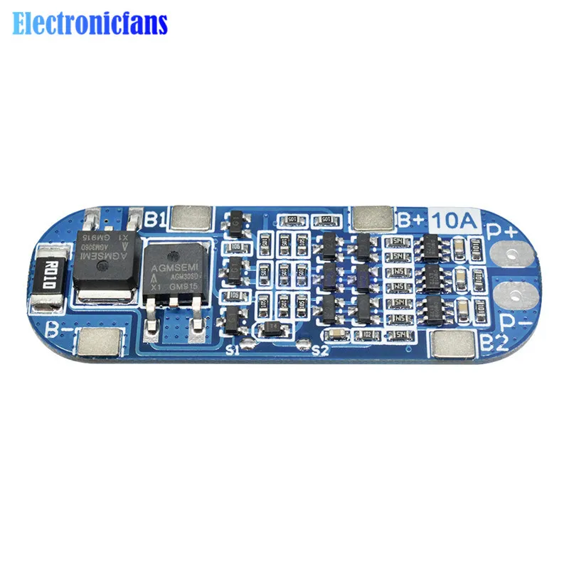 3s Lithium Battery Protectiong Board 18650 Charger Protection Equalizer Board*sh