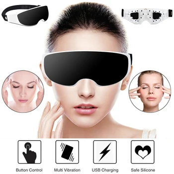 

Eye Massager Magnets Vibrate Eye Care Fatigue Stress Relief Goggles Improve Eyesight Eye Magnetic Therapy