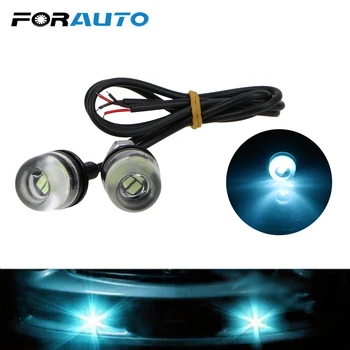 

FORAUTO 1 Pair Car Eagle Eye LED Light DC12V 3W DRL Daytime Running Fog Lights 18mm 5630 Reverse Backup Signal Lamp Car-styling
