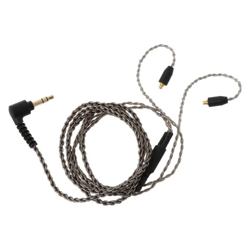 MMCX SE535 посеребренный кабель съемный провод для Shure SE215 SE315 SE846 UE900 наушники iPhone Xiaomi