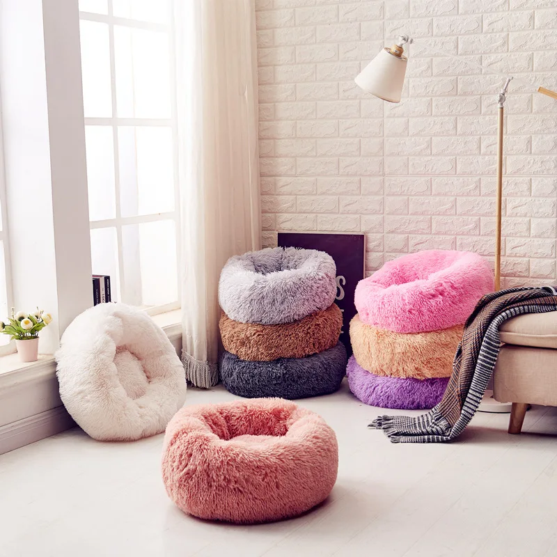 Fluffy Round Cute Bed