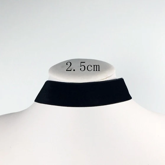 Gothic choker necklace Korean Fashion Womens Punk Gothic Soft Black Velvet Choker Necklace Girl Neck Jewelry Colar Feminino