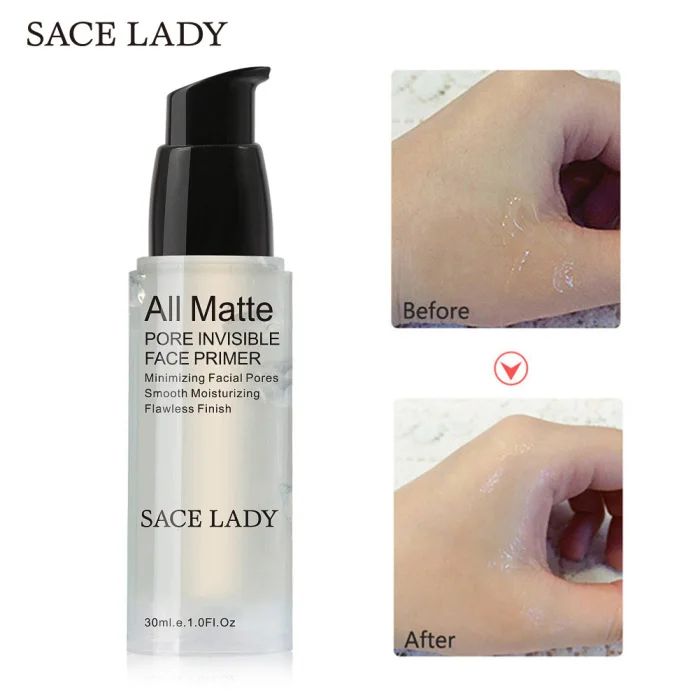 Горячая SACE LADY основа для ЛИЦА ПРАЙМЕР макияж жидкая матовая тонкие линии контроль маслом лица осветление основа CUN 668