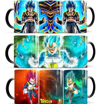 

2020 Dragon Ball Z Super blue Vegeta 320ml coffee Mug heat sensitive Color Changing Mug dropshipping