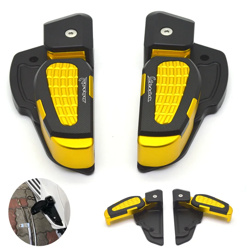 Partes двигатель de los педали де пирог plegable педали para Vespa Primavera 125 150 Sprint 125 150 3vie