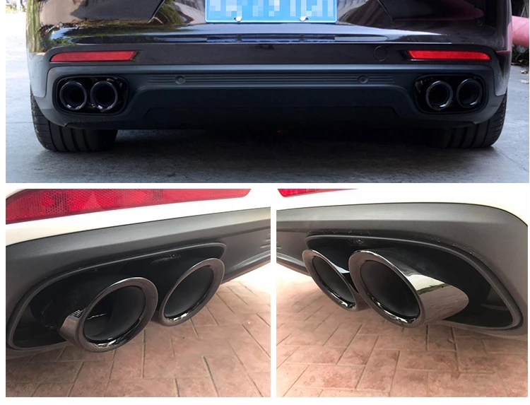Для 17-18 Porsche paramela GTS выхлопная головка четыре ряда blowhole хвост горло из нержавеющей стали выхлопная труба хвост горло
