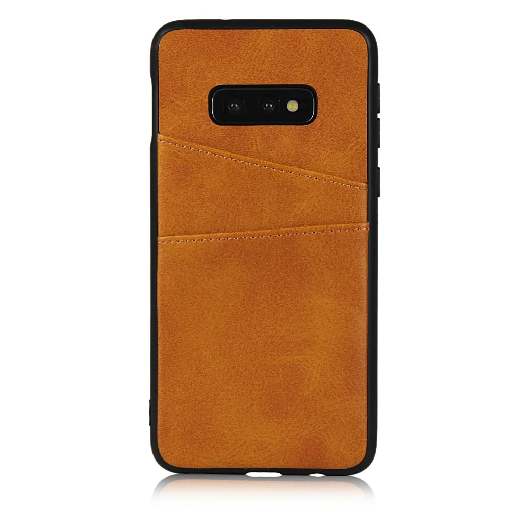 Силиконовый чехол для samsung Galaxy S10 Lite Plus S10e S10Lite S10Plus PU кожаный чехол для крышки с слоты для карт