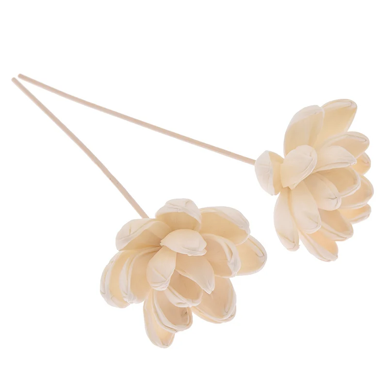 2PCS 5PCS 수련 꽃 아로마 테라피 등나무 불 없음 아로마 디퓨저 스틱 홈 거실 향기로운 향