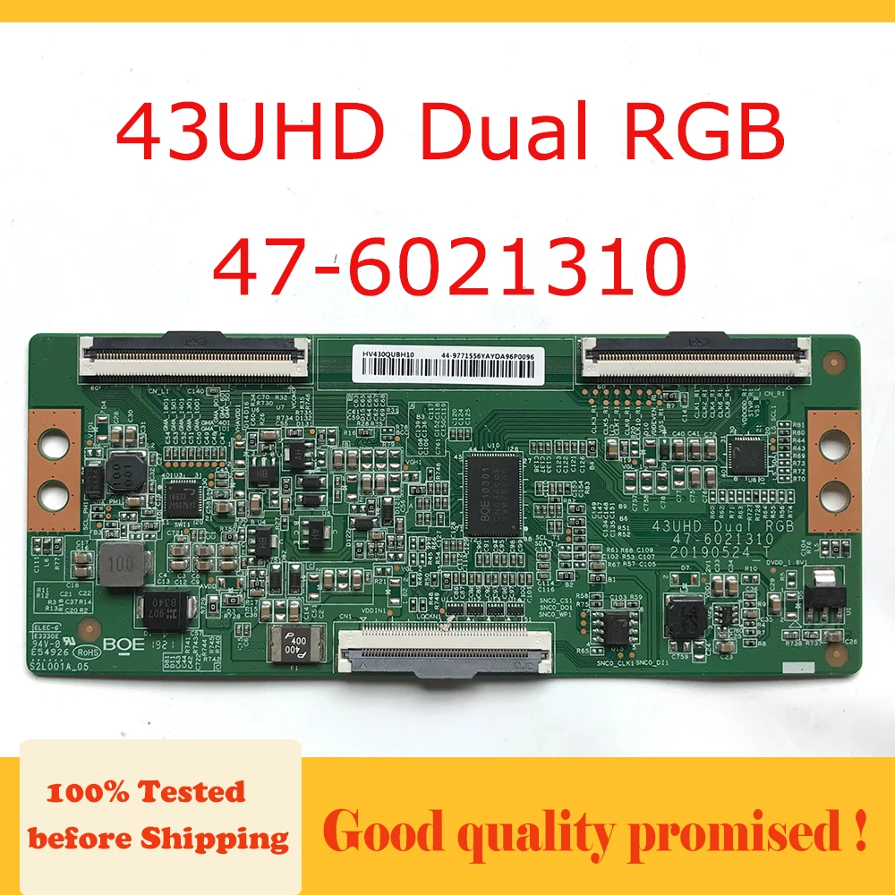 HV430QUBH10 43UHD двойная плата RGB 47 6021310 T con карта дисплея для ТВ логическая оборудование