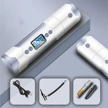 

12V 150PSI portable air compressor inflator multi-function wireless smart car tire inflator with battery for car bicycle