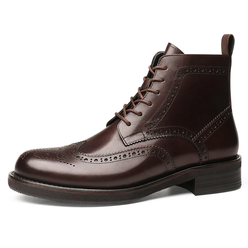 New Chelsea Men’s Boots, Hightops, Carved Laceup, Round Head, Soft