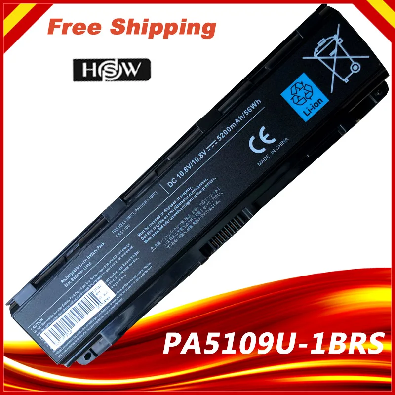 Аккумулятор для ноутбука Toshiba PA5109 PA5109U-1BRS PA5108U-1BRS C40 C45 C50 C50D C50T C55DT C70 C70S C75 C75D C75DT S70T-B |