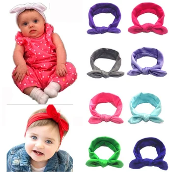 

Baby Hair Band Baby Girls Lovely Hair Bow Tie Bands New Born Ribbon Headbands