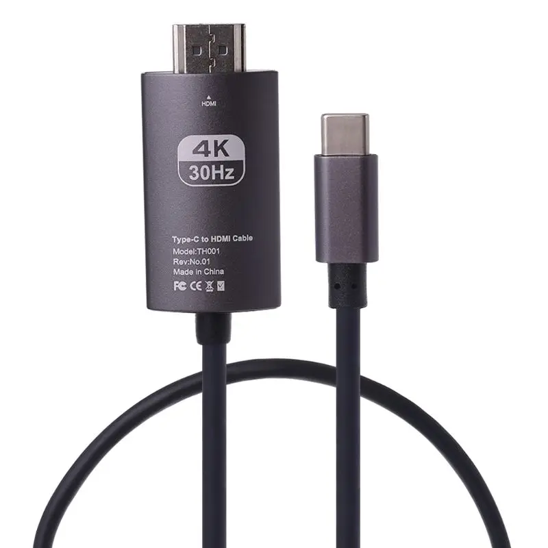 4K USB 3,1 USB-C type C к HDMI кабель HDTV hdmi адаптер для lenovo ThinkPad X1 MacBook Pro samsung S8 S9 NOTE8