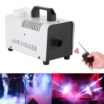 

Portable 400W Fog Machine,Halloween Christmas Party Smoke Machine With Wireless Remote Control,Fogger Ejector For Stage Effect