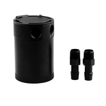 

Hot New Baffled Compact Vehicle Universal Pot Waste Oil Recycling 2 Port Oil Catch Can Aluminum Alloy Durable