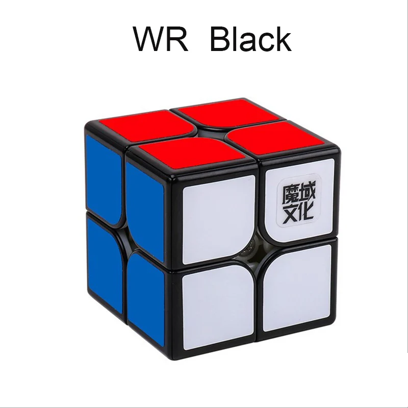 WR Black Newest MoYu YJ8265 WeiPo WR 2x2 Magic Cube Standard Version 2x2 Speed Cube Kids Toy cubo magico- Black - Цвет: WR Black
