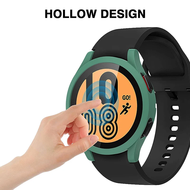 Watch Case For Samsung Galaxy Watch 4 44mm PC Matte Cover  Protective Compatible Galaxy Watch 4 40mm Clock Bumper Shell