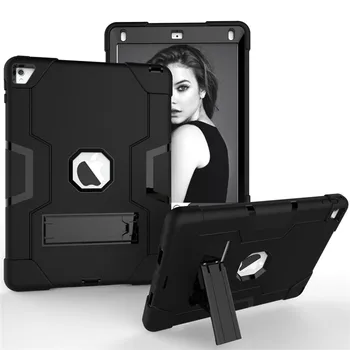 

Funda For Ipad 9.7 2018 2017 Case A1954 A1893 A1822 shell Stand Holder Safe Kids Armor At Soft Shockproof Silicone+Hard Cover