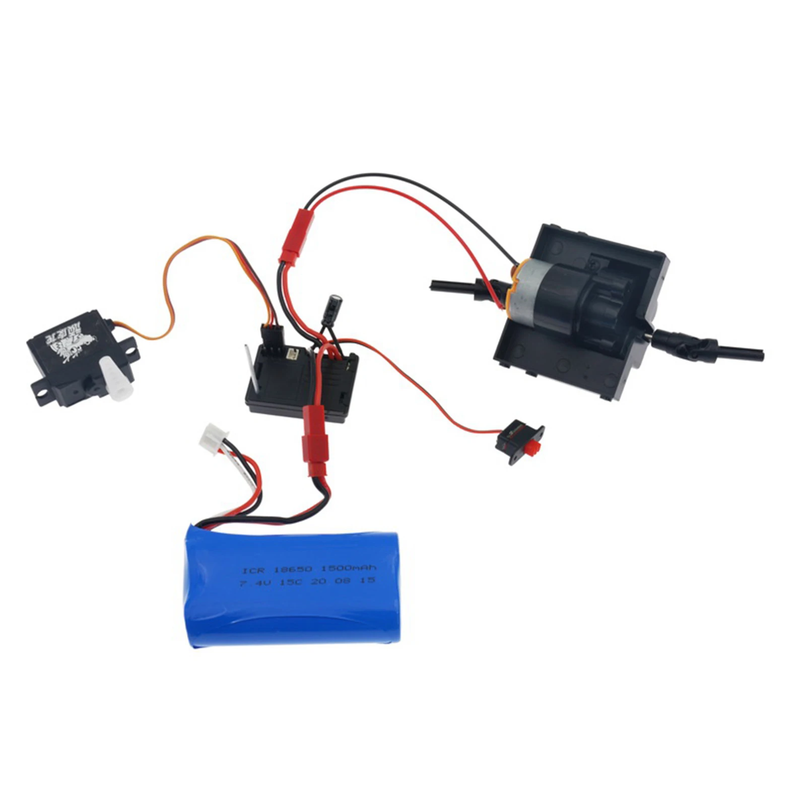 AX7S 2.4GHz 3CH 2 in 1 Remote Control Transmitter and Receiver USB Cable for RC Car Vehicle Boat Accessories Pats